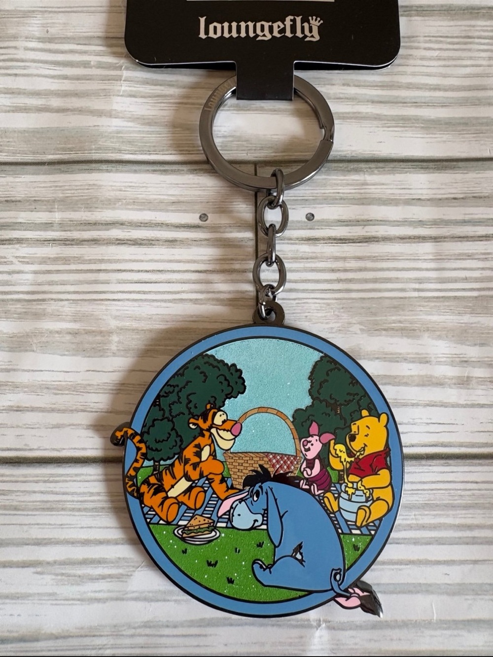 🍯Loungefly Disney Winnie the Pooh Picnic Keychain